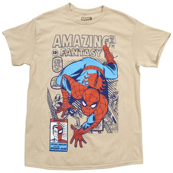 Young Mens Marvel Short Sleeve Spider-Man Tee - image 