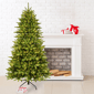 Santa''s Workshop 7ft. Pre-Lit UL Lights Green PVC Tree - image 3