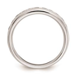 Pure Fire 14kt. White Gold Lab Grown 11-Stone Channel Band