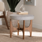 Baxton Studio Theo Japandi Wood Ottoman Footstool - image 6