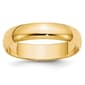 Mens Gold Classics(tm) 10kt. Yellow Gold  Half Round Wedding Band - image 1