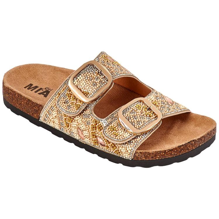 Womens Mia Jozee Footbed Sandals