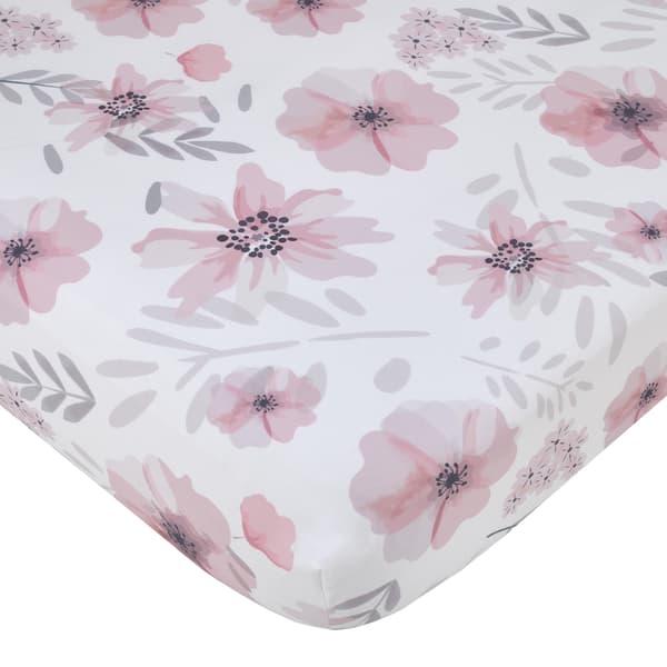 Little Love by NoJo Beautiful Blooms Crib Sheet