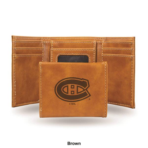 Mens NHL Montreal Canadiens Faux Leather Trifold Wallet