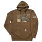 Mens Buckhorn River U.S. Flag Graphic Hoodie - Army Fatigue - image 1
