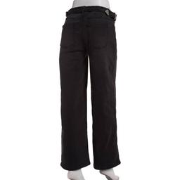 Juniors No Comment Double Western Belt Wide Leg Jeans