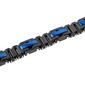 Mens Gentlemen's Classics&#8482; Black & Blue Ion Plated Link Bracelet - image 2