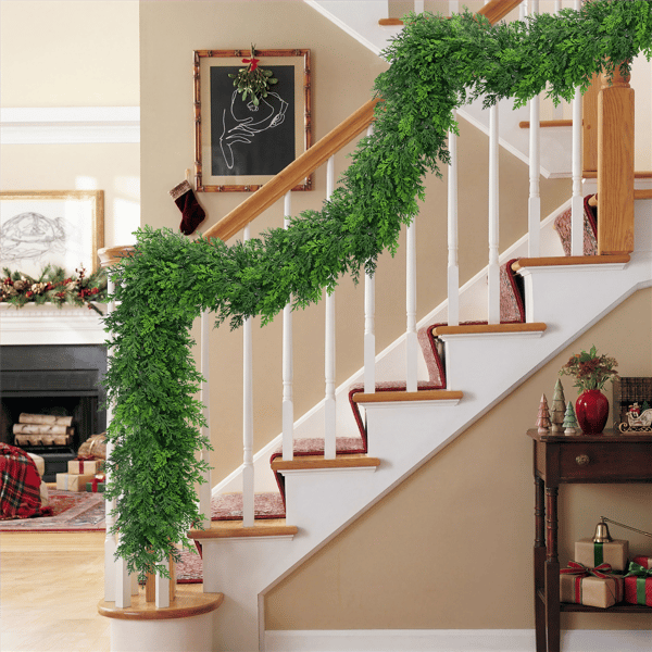 Puleo International 9ft. Soft Artificial PE Spruce Garland