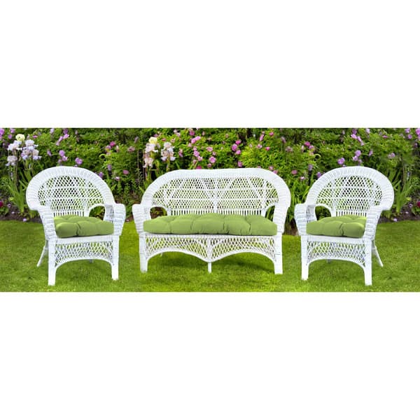 Jordan Manufacturing Text Leaf 3pc. Outdoor Wicker Set