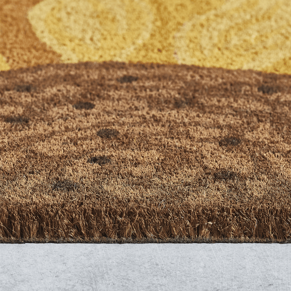 VCNY Home Sunflower Half Circle Outdoor Coir Doormat