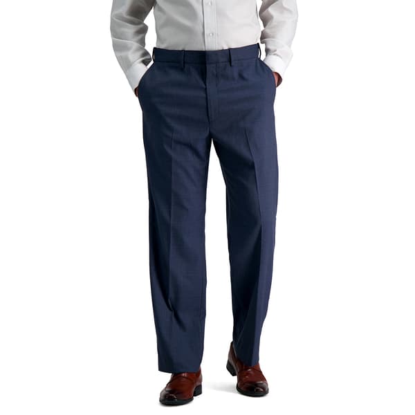 Mens Haggar(R) Blue Heather Shark Pants
