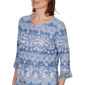 Petite Alfred Dunner Camden Market Embroidered Lace Blouse - image 5