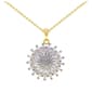 Gianni Argento Gold Plated Sunflower Pendant Necklace - image 1