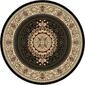 Tayse Sensation Jayden Black Round Area Rug - 5'3 - image 1