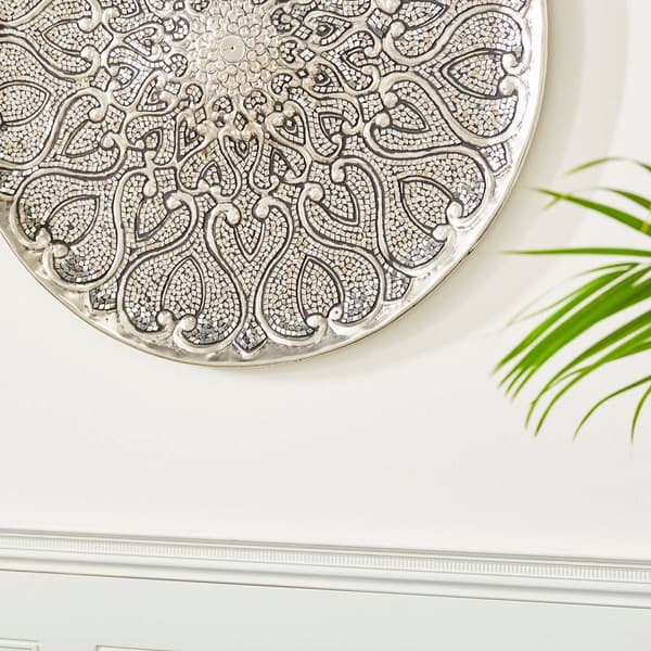 9th & Pike&#174; Glam Ornamental Round Metallic Wall D&#233;cor