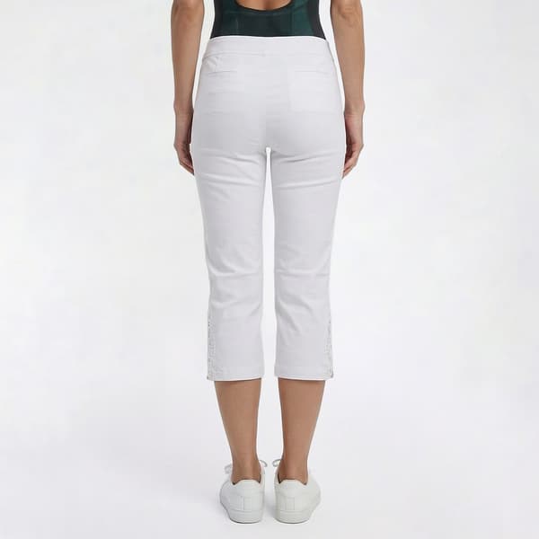 Petite Briggs Crochet Hem Luxe Millennium Capris