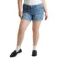 Plus Size Royalty Premium Stretch Cuff Hem Denim Shorts - image 1