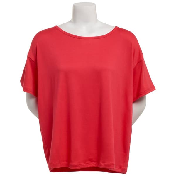 Womens Rene Rofe(R) Short Sleeve Solid Pajama Tee - image 