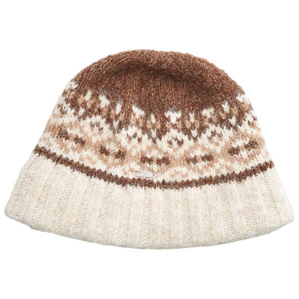 Womens Steve Madden Fair Isle Knit Bucket Hat - image 
