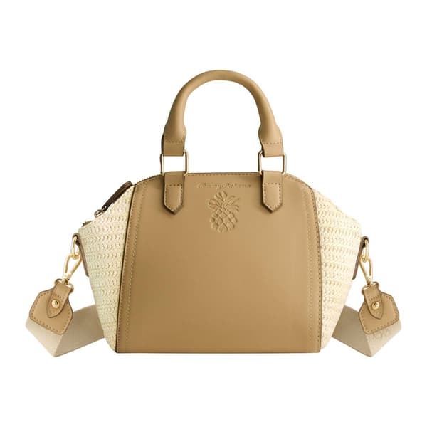 Tommy Bahama Mini Satchel w/ Straw Accents