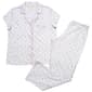 Womens Laura Ashley® Floral Lattice Long Leg Pajama Set - image 2