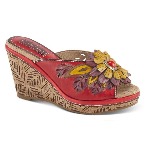 Womens LArtiste by Spring Step Bloom Slide Wedge Sandals - image 