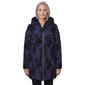 Womens Nicole Miller Twill Floral Puffer Coat - image 1