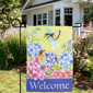 Northlight Welcome Floral Hummingbird Outdoor Garden Flag - image 3