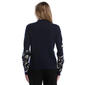 Womens Rafaella® Long Sleeve Floral Jacquard Mock Neck Sweater - image 2