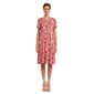Plus Size Architect(R) Short Sleeve Floral Leaf A-Line Dress - image 1