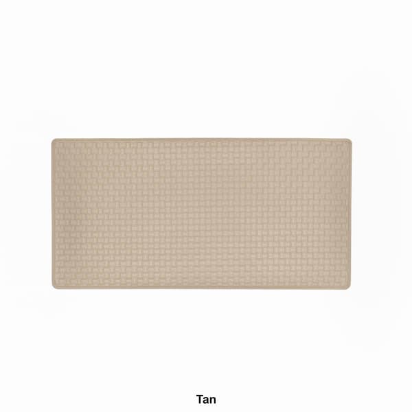 Achim Woven-Embossed Faux-Leather Anti-Fatigue Mat