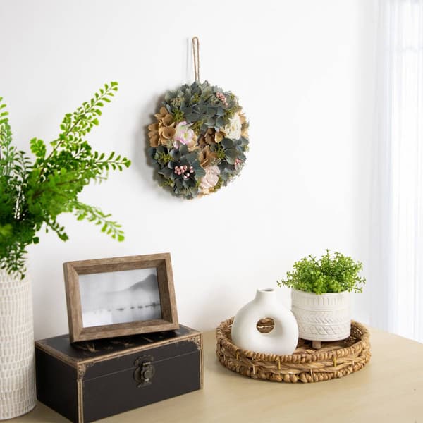 Northlight Seasonal Artificial Wooden Floral Spring Wreath