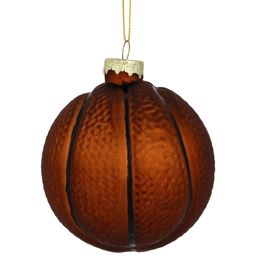Northlight Basketball Glass Christmas Hanging Ornament