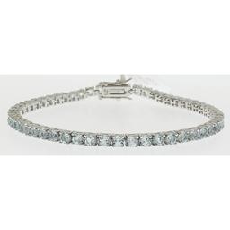 Gemstone Classics(tm) 3.00mm Round Swiss Blue Bracelet