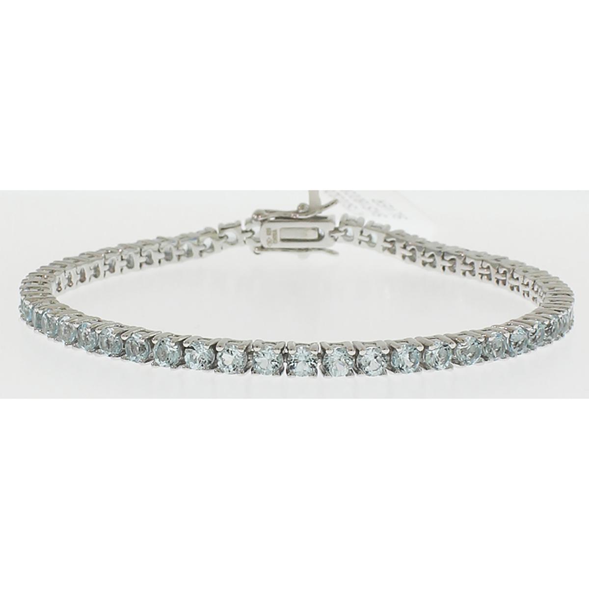 Gemstone Classics(tm) 3.00mm Round Swiss Blue Bracelet