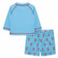 Baby Boy (6-24M) Little Me® Lobster Rashguard Swim Set - image 2