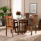 Baxton Studio Elodia Walnut Brown Finished Wood 5pc. Dining Set - image 7