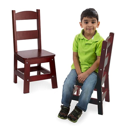 Melissa &amp; Doug(R) Wooden Chair Pair - image 