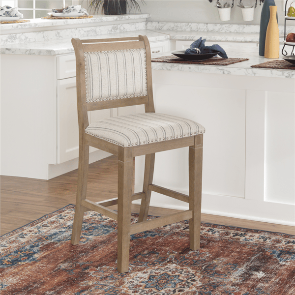 Linon Home Decor Emmy Grey Counter Stool