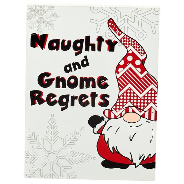 Naught Gnowm Regrets Wooden Block - image 