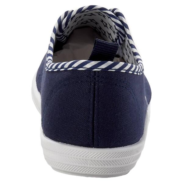 Womens Ashley Blue Navy with Stripes Canvas Fashion Sneakers