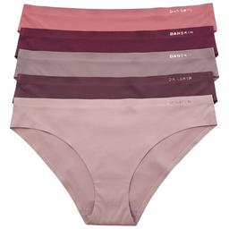 Womens Danskin 5Pk Microfiber Ribbed Hipster Patnies-DS3469-5PKAH