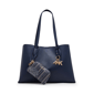 Anne Klein Bonded Dbl Cmp Tote W/Charm $102 - image 1