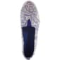 Womens Ashley Blue Canvas Floral Slip On Flats - image 5