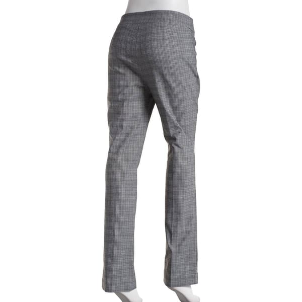 Womens Briggs Menswear Pull On Plaid Bootcut Pants