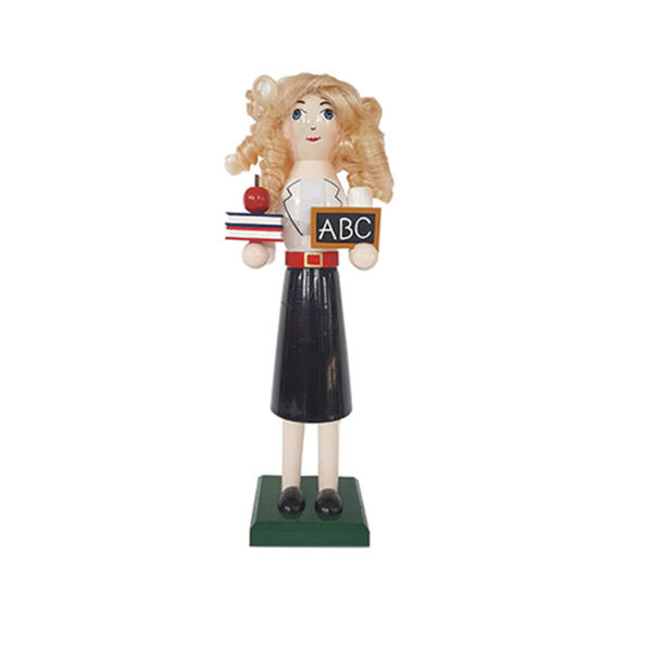 Santa's Workshop 14in. Teacher Nutcracker - image 