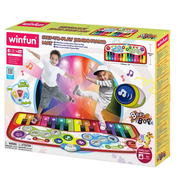 WinFun Step-to-Play Jumbo Piano Mat
