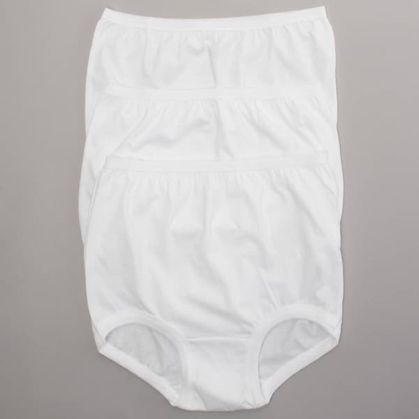 Womens Teri Ribbed Leg Cuff Brief Panties - M101 - image 