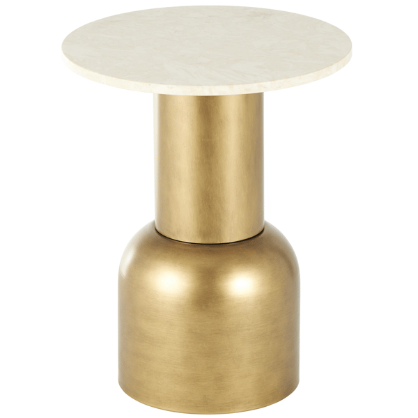 9th & Pike(R) Contemporary Gold Metal Accent Table