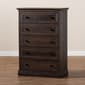 Baxton Studio Nolan 5 Drawer Wood Chest - image 8